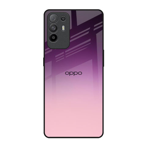 Purple Gradient Oppo F19 Pro Plus Glass Back Cover Online
