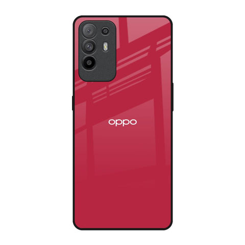Solo Maroon Oppo F19 Pro Plus Glass Back Cover Online