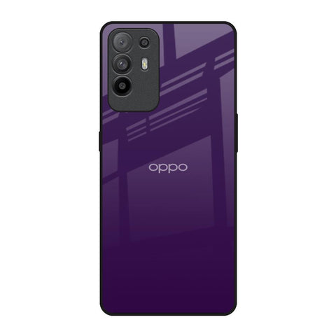 Dark Purple Oppo F19 Pro Plus Glass Back Cover Online