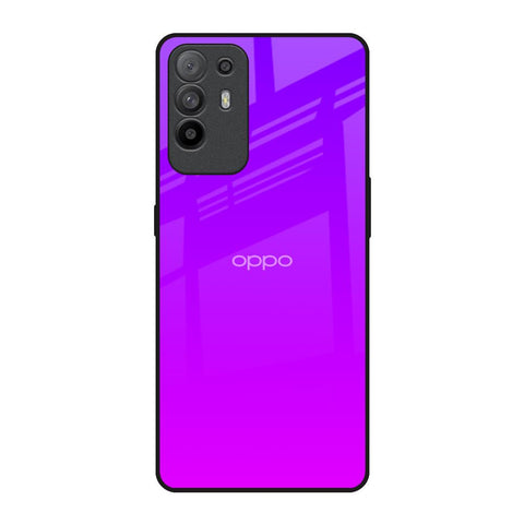 Purple Pink Oppo F19 Pro Plus Glass Back Cover Online