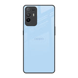 Pastel Sky Blue Oppo F19 Pro Plus Glass Back Cover Online