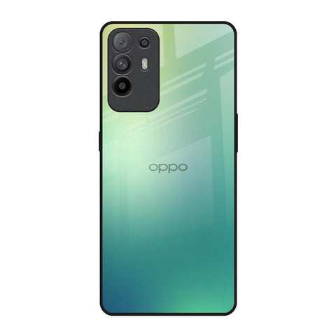 Dusty Green Oppo F19 Pro Plus Glass Back Cover Online
