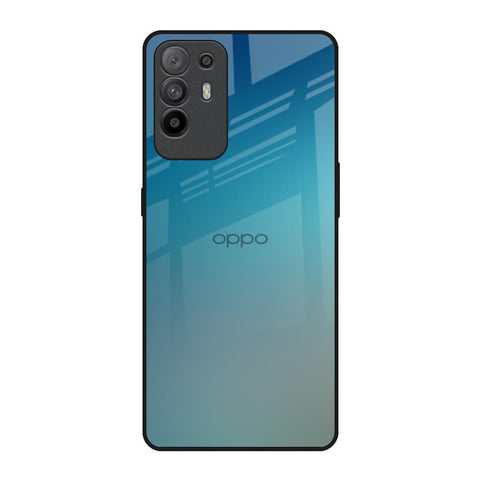 Sea Theme Gradient Oppo F19 Pro Plus Glass Back Cover Online