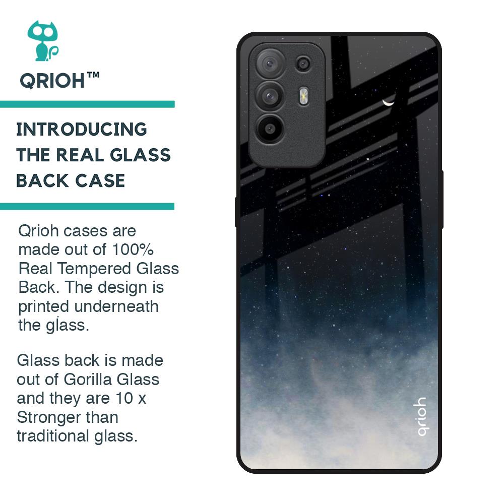 Black Aura Glass Case for Oppo F19 Pro Plus