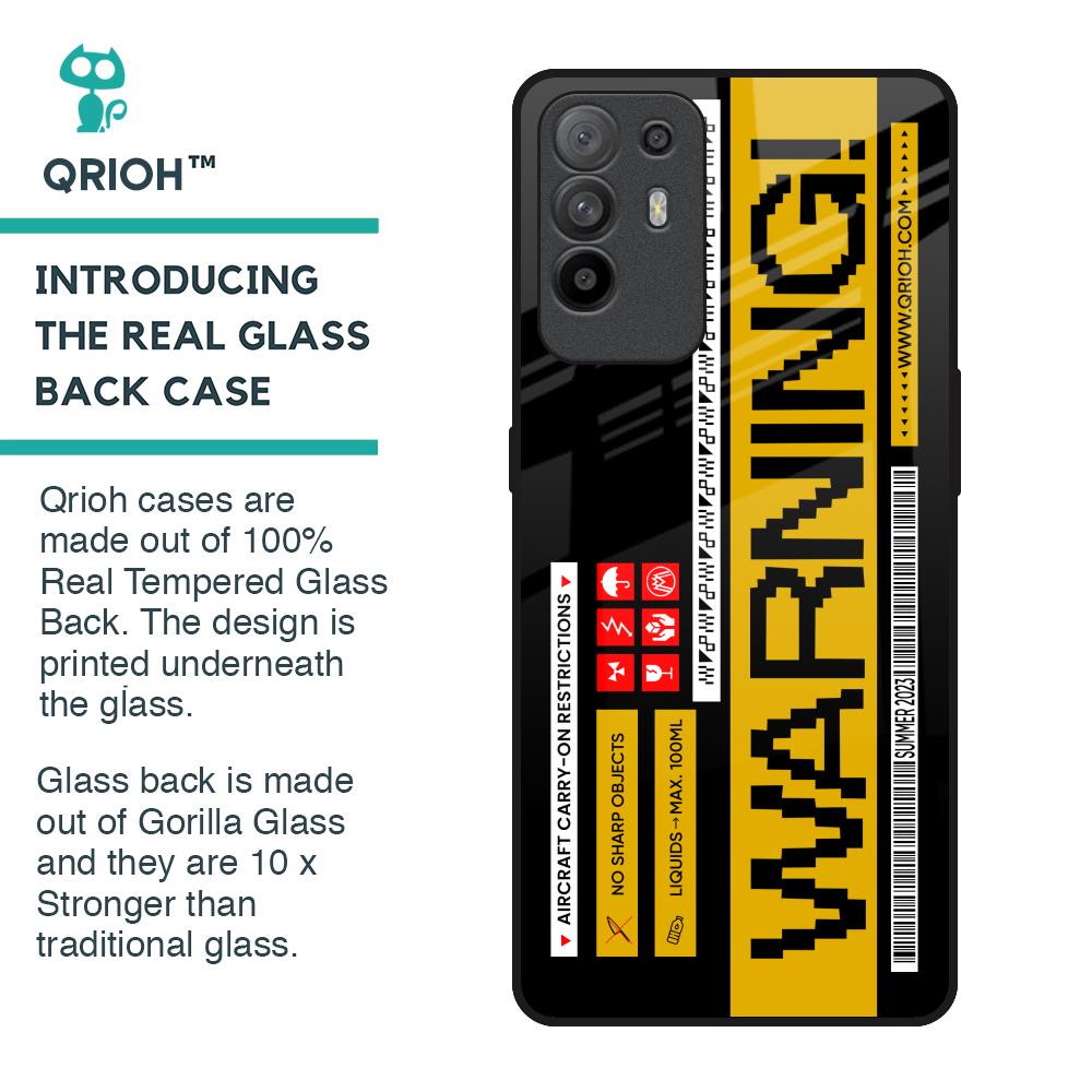 Aircraft Warning Glass Case for Oppo F19 Pro Plus