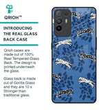 Blue Cheetah Glass Case for Oppo F19 Pro Plus