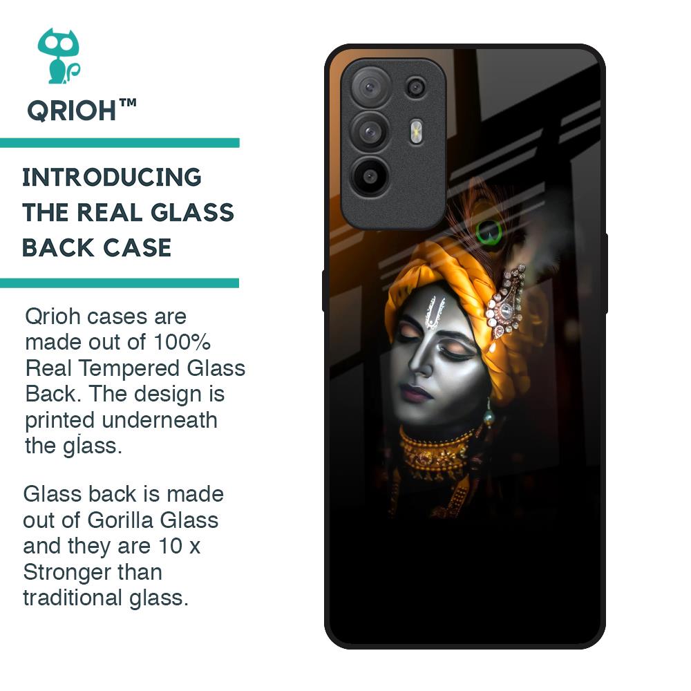 Ombre Krishna Glass Case for Oppo F19 Pro Plus