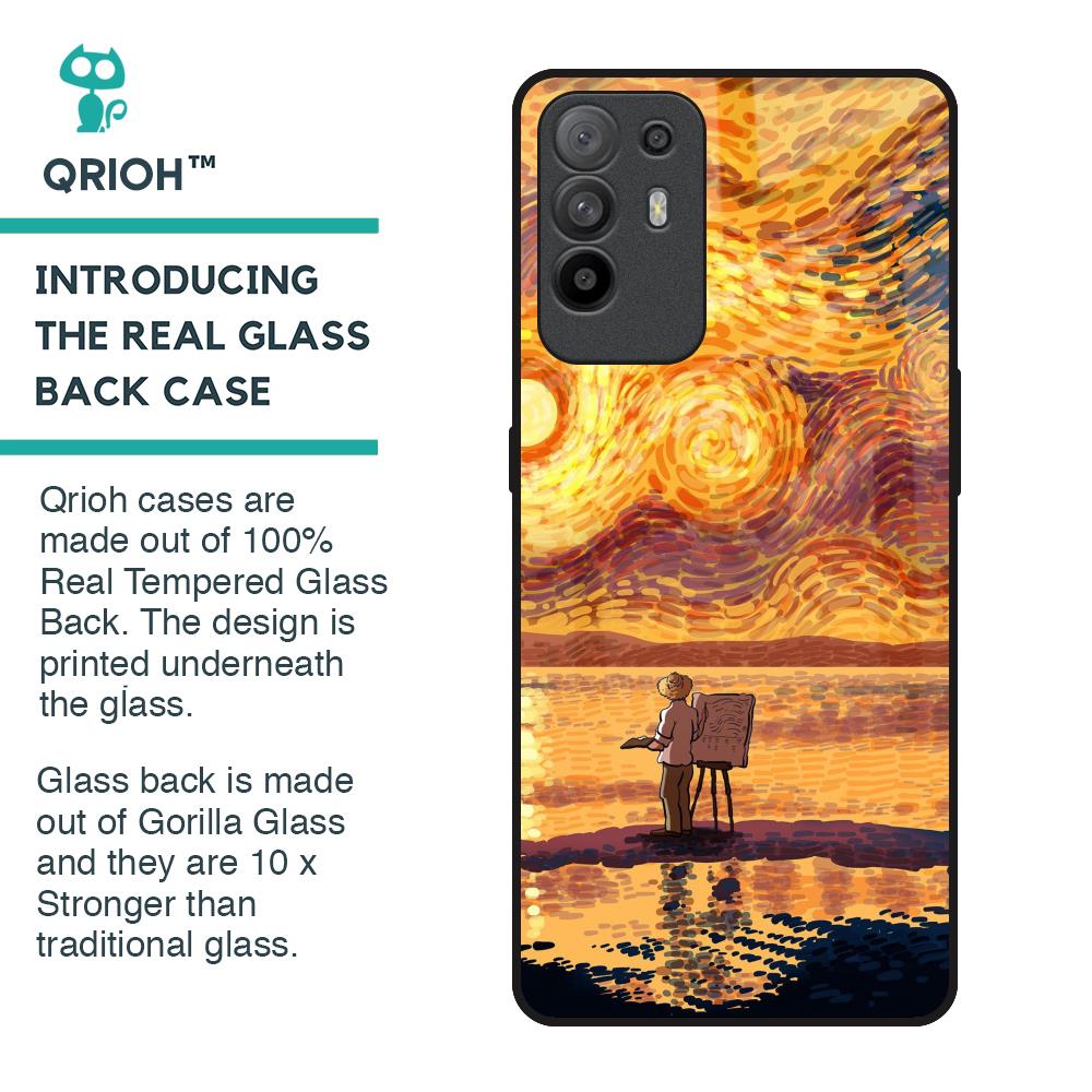 Sunset Vincent Glass Case for Oppo F19 Pro Plus