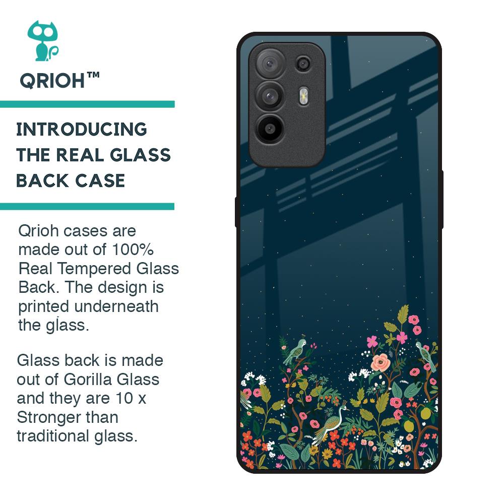 Small Garden Glass Case For Oppo F19 Pro Plus