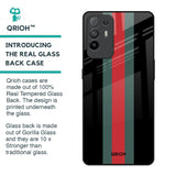 Vertical Stripes Glass Case for Oppo F19 Pro Plus