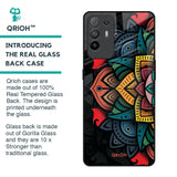 Retro Gorgeous Flower Glass Case for Oppo F19 Pro Plus