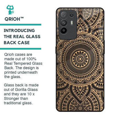 Luxury Mandala Glass Case for Oppo F19 Pro Plus