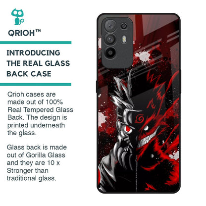 Dark Character Glass Case for Oppo F19 Pro Plus