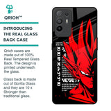 Red Vegeta Glass Case for Oppo F19 Pro Plus