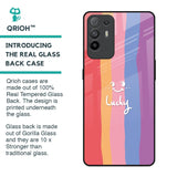 Lucky Abstract Glass Case for Oppo F19 Pro Plus