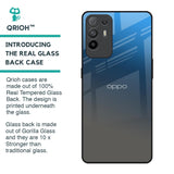Blue Grey Ombre Glass Case for Oppo F19 Pro Plus