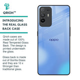 Vibrant Blue Texture Glass Case for Oppo F19 Pro Plus