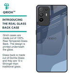 Navy Blue Ombre Glass Case for Oppo F19 Pro Plus