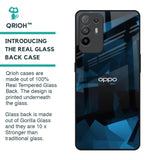 Polygonal Blue Box Glass Case For Oppo F19 Pro Plus