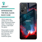 Brush Art Glass Case For Oppo F19 Pro Plus