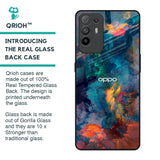 Colored Storm Glass Case for Oppo F19 Pro Plus