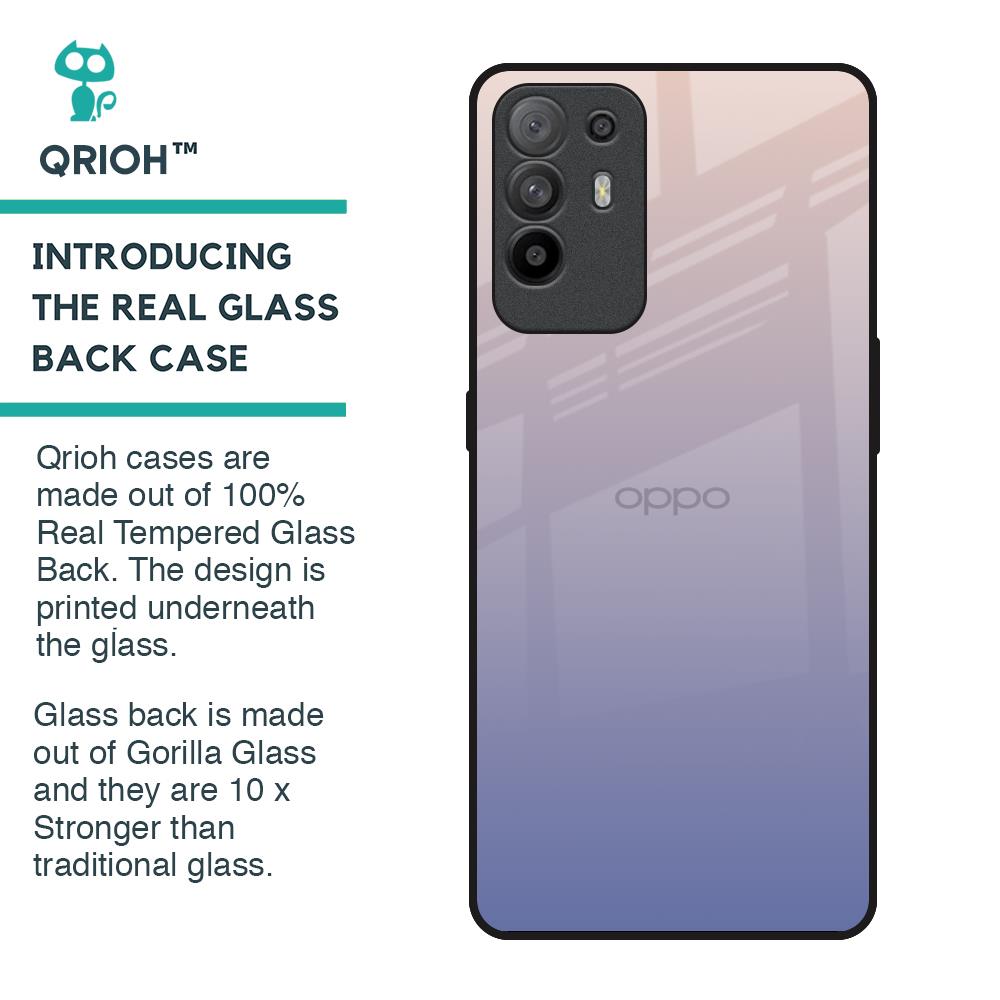 Rose Hue Glass Case for Oppo F19 Pro Plus
