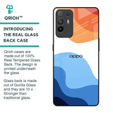 Wavy Color Pattern Glass Case for Oppo F19 Pro Plus