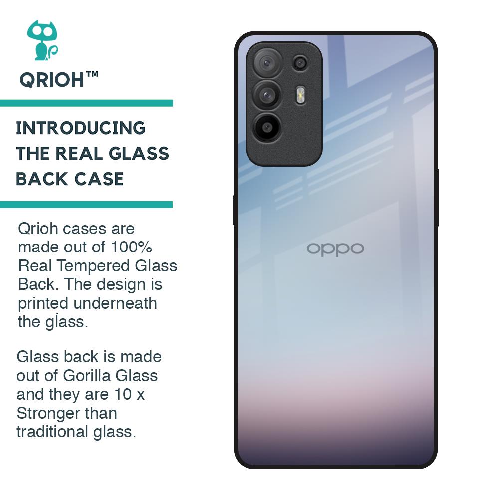 Light Sky Texture Glass Case for Oppo F19 Pro Plus