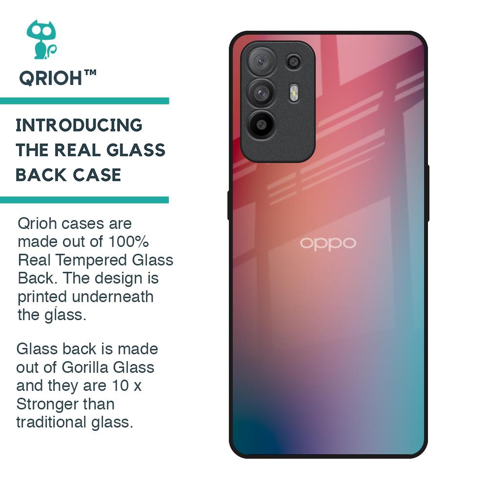 Dusty Multi Gradient Glass Case for Oppo F19 Pro Plus