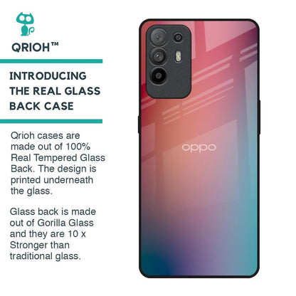 Dusty Multi Gradient Glass Case for Oppo F19 Pro Plus