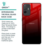 Maroon Faded Glass Case for Oppo F19 Pro Plus