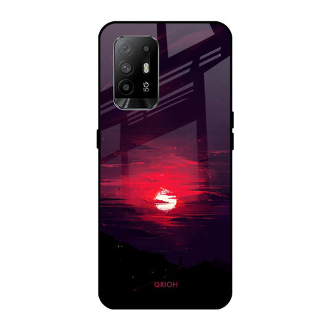 Morning Red Sky Oppo F19 Pro Plus Glass Cases & Covers Online
