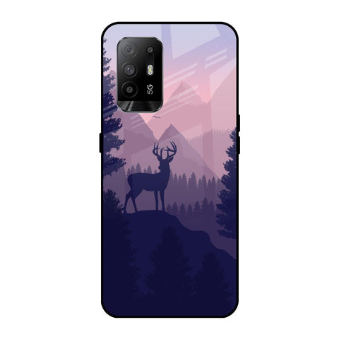 Deer In Night Oppo F19 Pro Plus Glass Cases & Covers Online