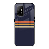 Tricolor Stripes Oppo F19 Pro Plus Glass Cases & Covers Online