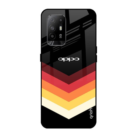 Abstract Arrow Pattern Oppo F19 Pro Plus Glass Cases & Covers Online