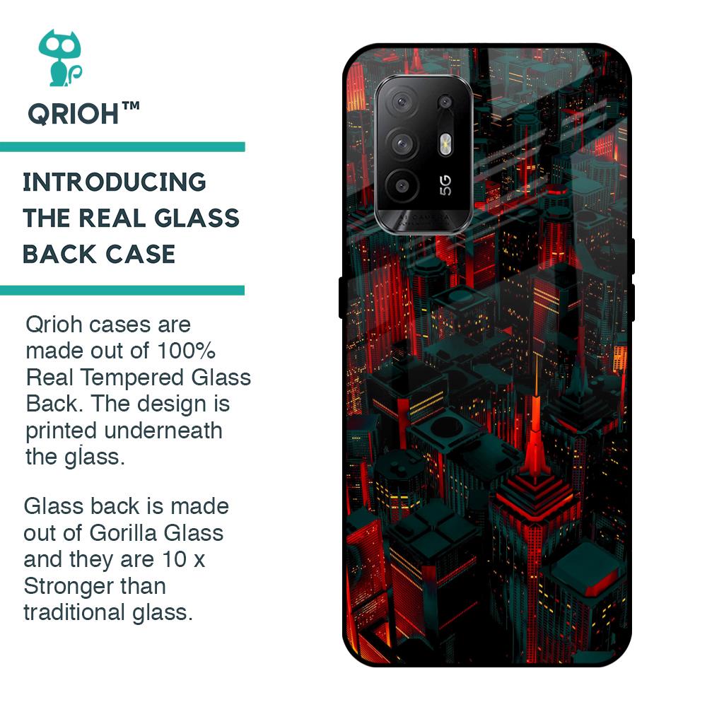 City Light Glass Case For Oppo F19 Pro Plus
