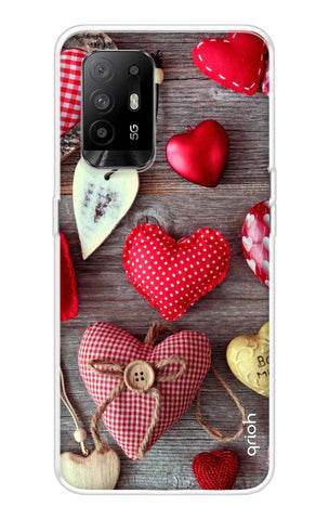 Valentine Hearts Oppo F19 Pro Plus Back Cover