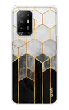 Hexagonal Pattern Oppo F19 Pro Plus Back Cover