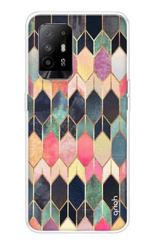 Shimmery Pattern Oppo F19 Pro Plus Back Cover