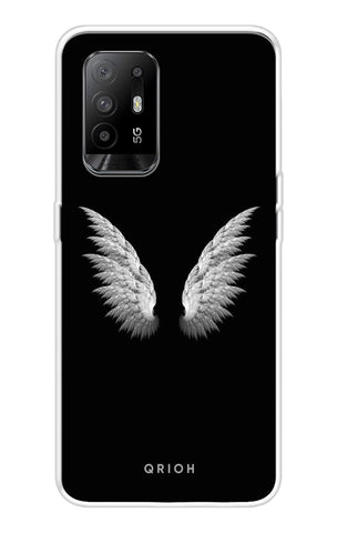 White Angel Wings Oppo F19 Pro Plus Back Cover