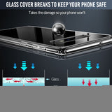 Overshadow Blue Glass Case For Vivo Y75 5G