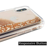 Gold Snow Globe Glitter case for iPhone
