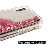 Coffee Glitter Rose Snow Globe Glitter case for iPhone