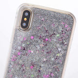 Mini Rainbows Silver Star Sparkle Glitter case for iPhone
