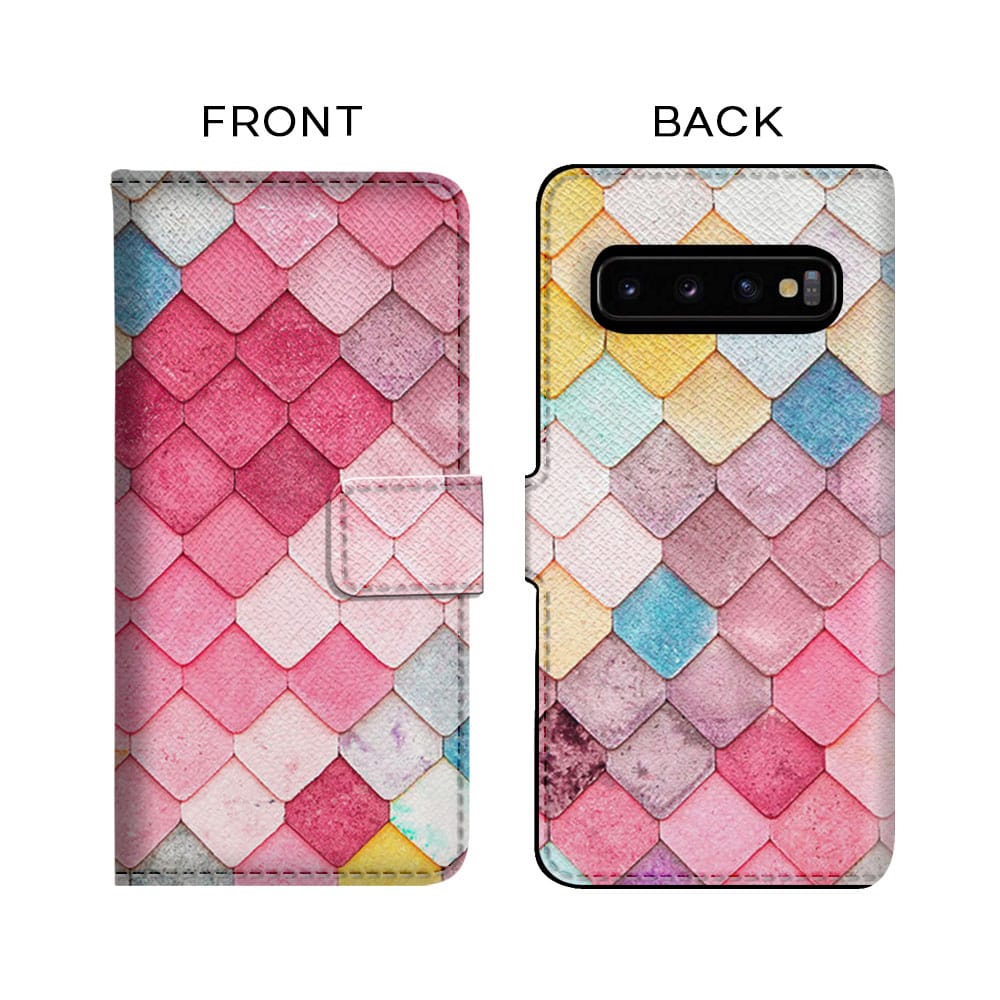 Colored Roof Tiles Flip Case for Samsung