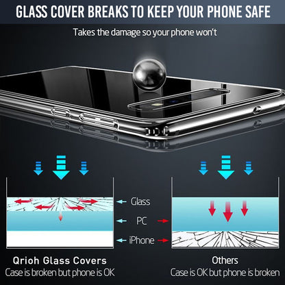 Abstract Faces Glass Case for Apple iPhone 12