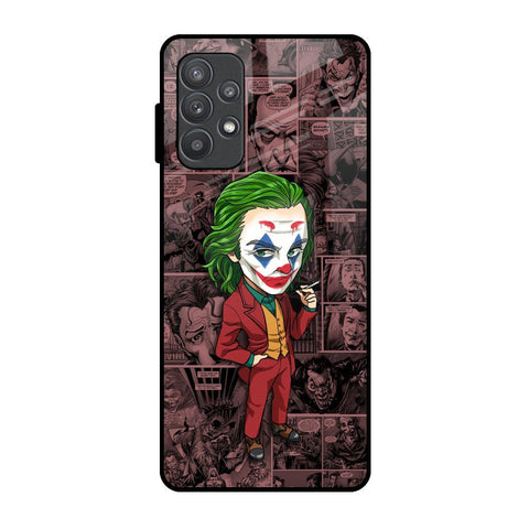 Joker Cartoon Samsung Galaxy A52 Glass Back Cover Online
