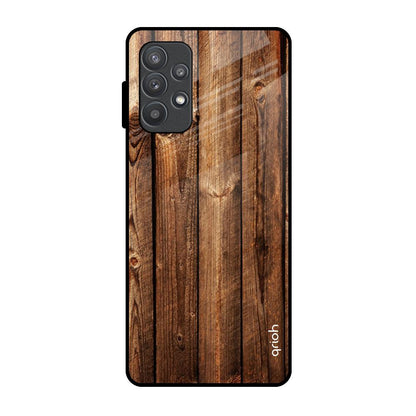 Timber Printed Samsung Galaxy A52 Glass Back Cover Online