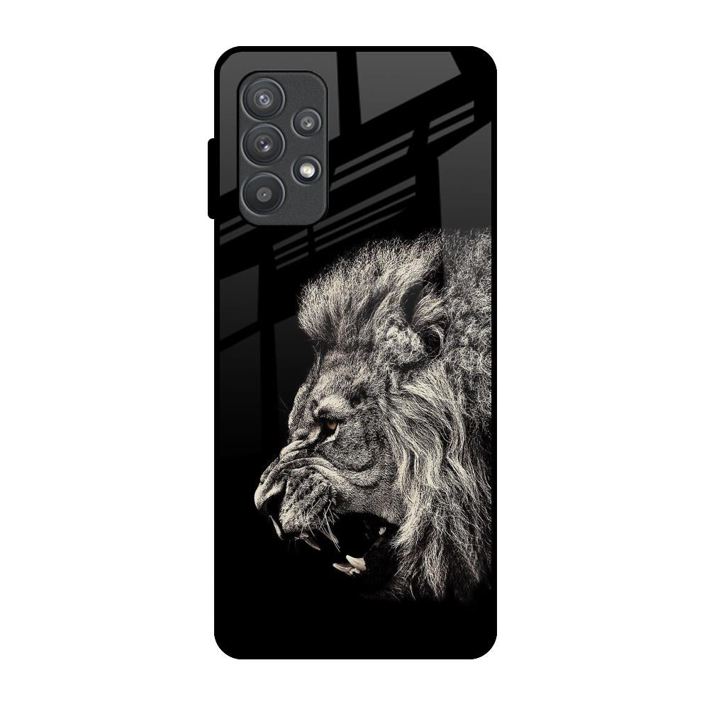 Brave Lion Samsung Galaxy A52 Glass Back Cover Online