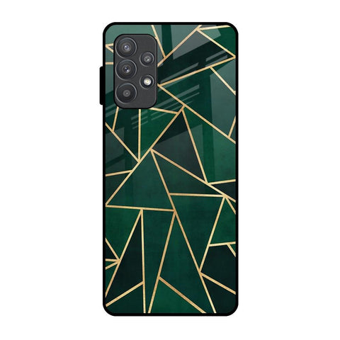 Abstract Green Samsung Galaxy A52 Glass Back Cover Online